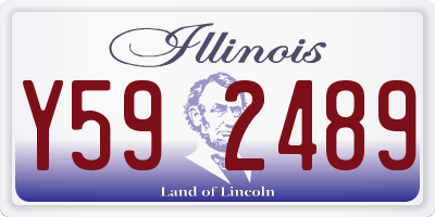IL license plate Y592489
