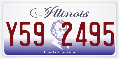 IL license plate Y592495
