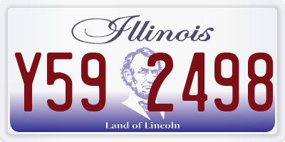 IL license plate Y592498