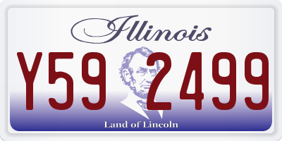 IL license plate Y592499