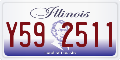 IL license plate Y592511