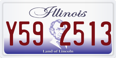IL license plate Y592513