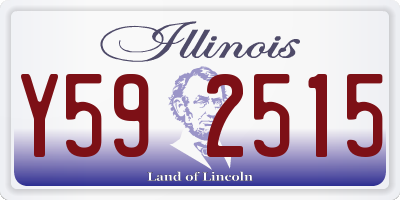 IL license plate Y592515
