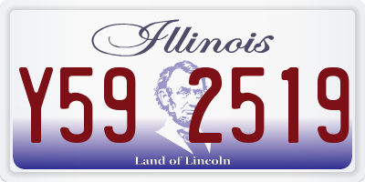 IL license plate Y592519