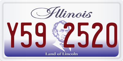IL license plate Y592520