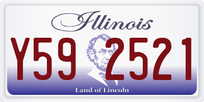 IL license plate Y592521
