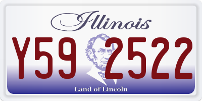 IL license plate Y592522