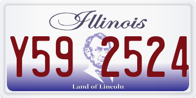 IL license plate Y592524