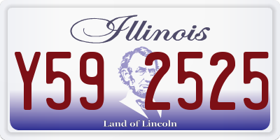 IL license plate Y592525