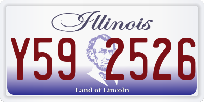 IL license plate Y592526