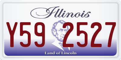 IL license plate Y592527