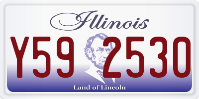 IL license plate Y592530