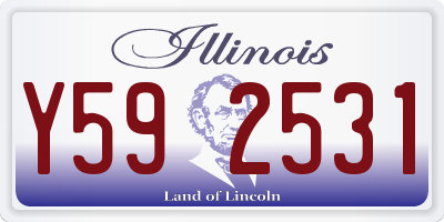 IL license plate Y592531