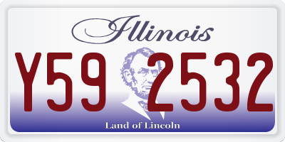 IL license plate Y592532
