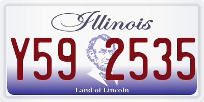 IL license plate Y592535