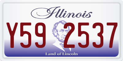 IL license plate Y592537