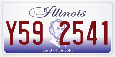 IL license plate Y592541