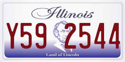 IL license plate Y592544
