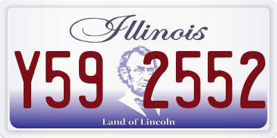 IL license plate Y592552