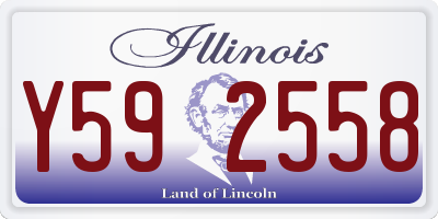 IL license plate Y592558