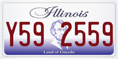 IL license plate Y592559