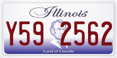 IL license plate Y592562