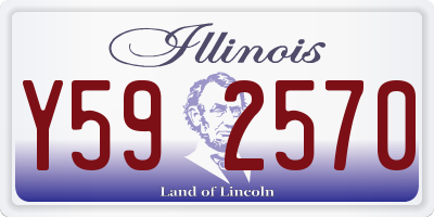 IL license plate Y592570