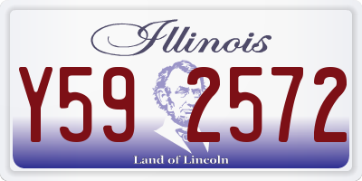 IL license plate Y592572