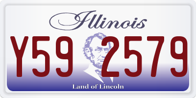 IL license plate Y592579