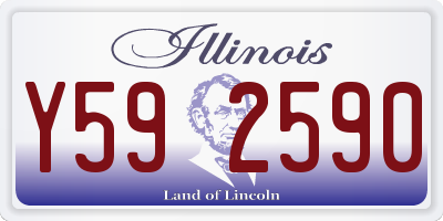 IL license plate Y592590