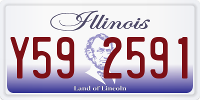IL license plate Y592591