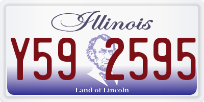 IL license plate Y592595