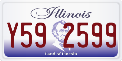 IL license plate Y592599