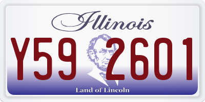 IL license plate Y592601