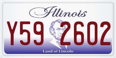 IL license plate Y592602