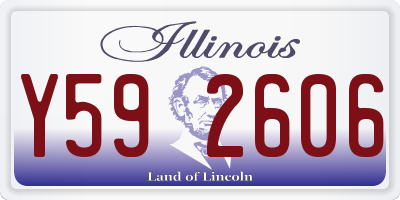 IL license plate Y592606