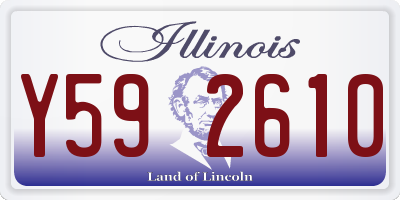 IL license plate Y592610