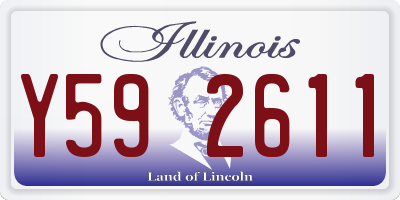 IL license plate Y592611