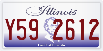 IL license plate Y592612