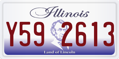 IL license plate Y592613
