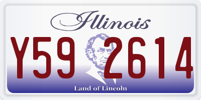 IL license plate Y592614