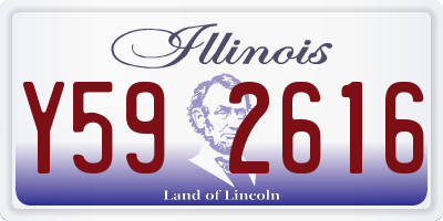 IL license plate Y592616