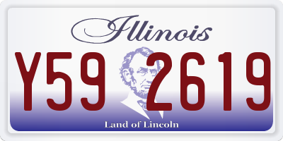 IL license plate Y592619