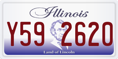 IL license plate Y592620