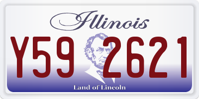 IL license plate Y592621