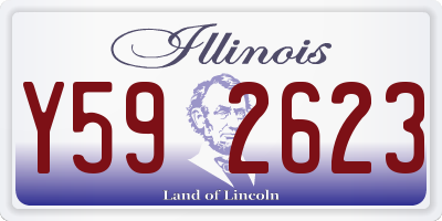 IL license plate Y592623