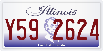 IL license plate Y592624