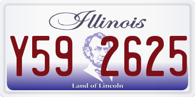 IL license plate Y592625