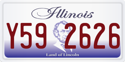IL license plate Y592626