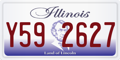 IL license plate Y592627
